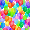 Cue the Confetti - Rainbow Balloons by Hoffman Fabrics S4789-181-Rainbow
