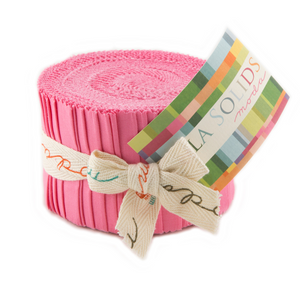 Moda Fabrics - Bella Solids 30s Pink Junior Jelly Roll 9900JJR 27