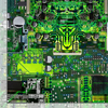 Math & Science - Circuit Board Green fabric by Timeless Treasures