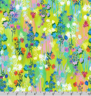 Wishwell Bright Side Cotton Lime by Robert Kaufman | WELD-19715-50 LIME