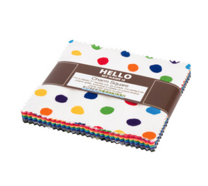Kaufman Dot and Stripe Delights Charm Squares
