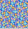 Flowerhouse - Packed Wildflowers Blue - Kaufman