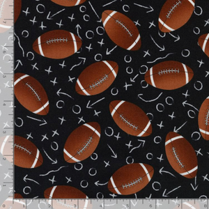 Touchdown! - Tossed Footballs by Gail Cadden for Timeless Treasures