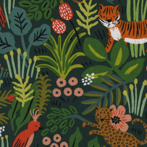 Cotton + Steel - Menagerie Jungle Hunter Canvas Fabric by Rifle Paper Co.