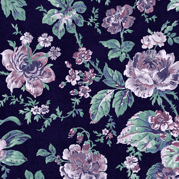 Purple Majesty Large Floral - Wilmington – Royal Motif Fabrics