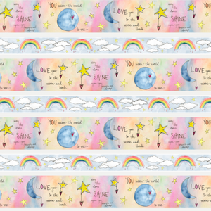 Sweet World - Repeating Stripe Multi by Wilmington Prints | Novelty Fabrics