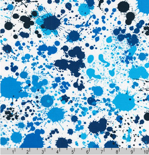 Splatter - Ocean by Studio RK for Robert Kaufman | Novelty Fabrics