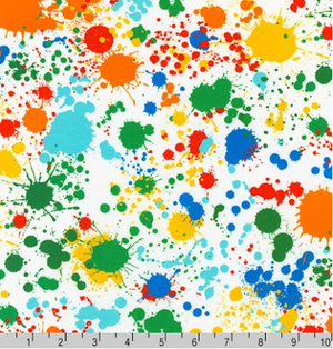 Splatter - Bright by Studio RK for Robert Kaufman | Novelty Fabrics