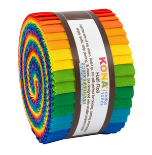 Kona Cotton Bright Rainbow Palette Half Roll