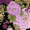 Majestic - Japanese Purple Floral Large Metallic