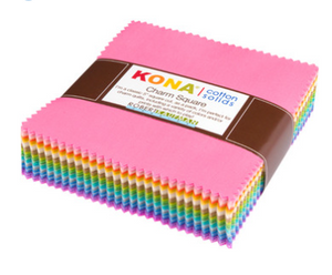 Kona Cotton Pastel Palette Charm Pack 101 pcs