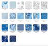 Holiday Flourish 14 Blue Colorstory Charm Pack