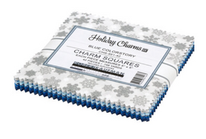 Holiday Charms Blue Colorstory Charm Pack