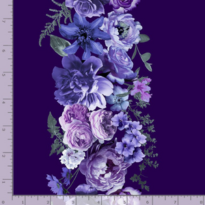 Floral Dreams - Purple Floral Dream 11" Stripe