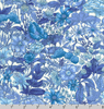 Vintage Study Floral Foliage Blue by Kaufman