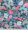 Vintage Study - Floral Foliage Multi Blue