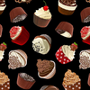 Tossed Chocolate Cupcakes -Timeless Treasures 