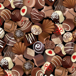 Chocolate Truffles by Timeless Treasures 