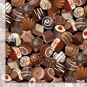 Chocolate Truffles by Timeless Treasures 