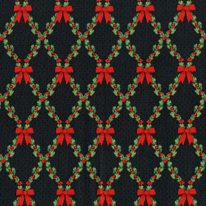 Let it Sparkle - Bows and Holly Radiant Black