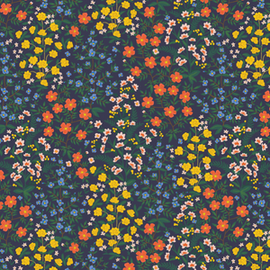 Camont - Wildwood Garden - Navy Fabric