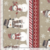 Let it Snow - Snowmen 11 inch Stripe Fabric