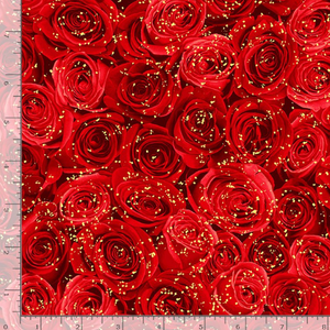 Gilded Rose - Packed Gilded Red Metallic Roses