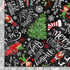 Peace Joy Love - Holiday Chalkboard Words Motifs