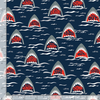 Scary Sharks Fabric by Timeless Treasures