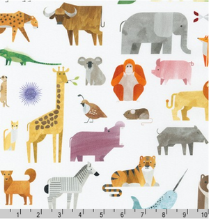 Kaufman - A to Z Animals - Animals Fabric