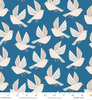 Free As A Bird - Mystical Blue Canvas Fabric