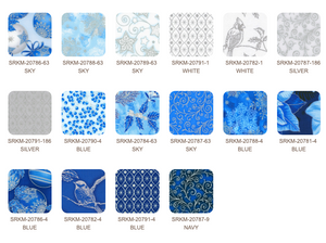 Holiday Flourish 15 Blue Colorstory Jelly Roll