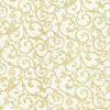 Holiday Blenders Gold Metallic Scrolls Cream