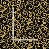 Holiday Blenders Gold Metallic Scrolls Onyx