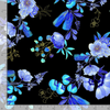 Royal Plume - Spaced Floral With Feathers Metallic