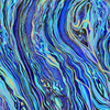 Royal Plume - Utopia Metallic Aqua Blue Marble
