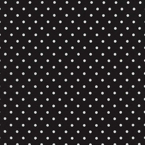 Timeless Treasures White Dot on Black Fabric