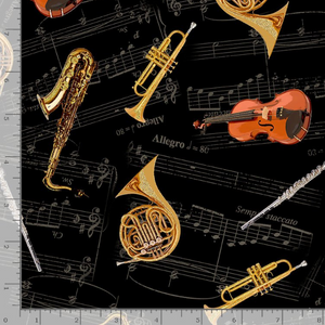 Orchestra Instruments with Music Background