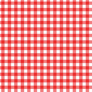 Strawberry Fields - Gingham Red Fabric