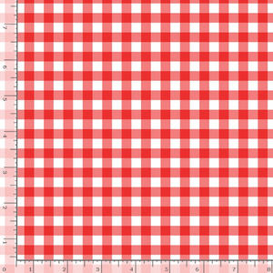 Strawberry Fields - Gingham Red Fabric