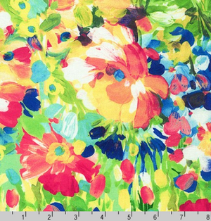 Kaufman - Painterly Petals - Florals Multi