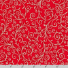 Holiday Flourish 15 - Swirls Scarlet Silver