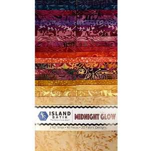 Island Batik - Midnight Glow Batik Strip Pack