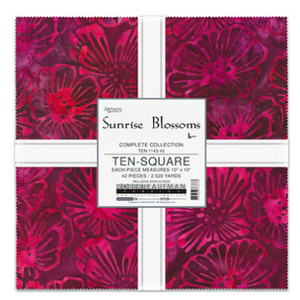 Artisan Batiks Sunrise Blossoms Ten Squares