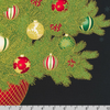 Holiday Flourish 15 - Black Christmas Tree Panel