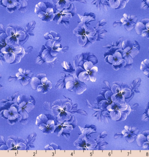 Flowerhouse - Brightly So - Tonal Floral Blue