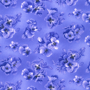 Flowerhouse - Brightly So - Tonal Floral Blue