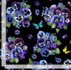 Timeless Treasures - Pansy Paradise - Floral Bouquets and Butterflies