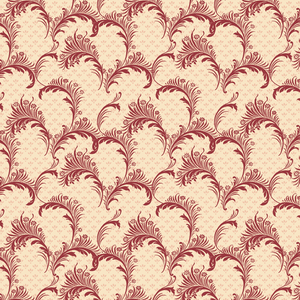Bricolage - Plumes Ivory/Red - Wilmington