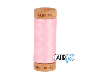 Aurifil 80wt Cotton Thread #2423 Baby Pink